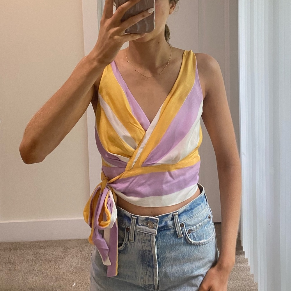 Zara Striped Wrap Tap
